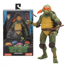 Boneco Tartaruga Ninja Michelangelo Neca 18cm - Frete Grátis