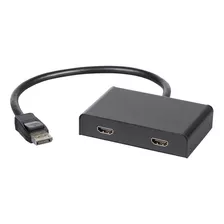 Monoprice 121974 Hub Displayport 1.2 De 2 Puertos A Hdmi Dp