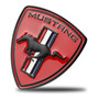 Emblema De Metal Delantero Mustang Varios Modelos Negro Mate