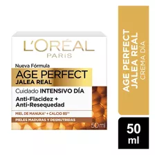 Crema Facial Día Loreal Paris Age Perfect Jalea Real 50 Ml Tipo De Piel Seca