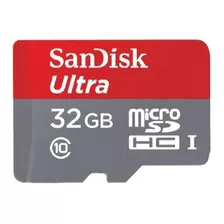 Memoria Micro Sd Sandisk 32gb Clase 10 De 80mb/s Original