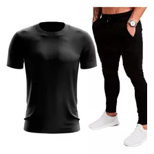 Conjunto Deportivo Jogging Termico Y Remera Termica M Corta