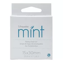 Set De Hojas De Sellos Para Mint - Silhouette - 15 X 30mm