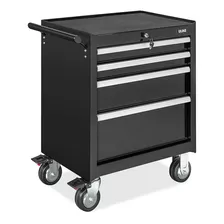 Uline Carrito Para Herramientas - 4 Cajones, Negro