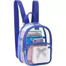 Mossio Clear Mini Bookbag, Mochila De Pvc Con Correa Ajustab