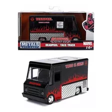 Deadpool Taco Truck Black Marvel 1:32 Diecast By Jada