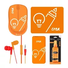 Steren Mouse Y Accesorios Para Computo Epack-bts04 Naranja