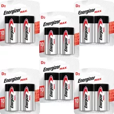 Pilha Energizer Max Grande D2 Alcalina C/ 12 Unidades