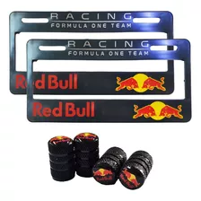 Set 2 Portaplacas Redbull + 4 Tapones Aire 