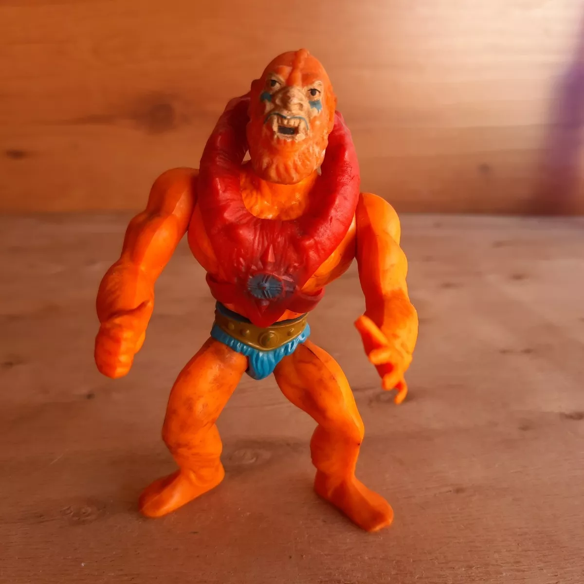 Boneco Antigo He-man Homem Fera Estrela Motu Anos 80