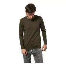 Sweater New York Liso Verde Aero Idrogeno Hombre