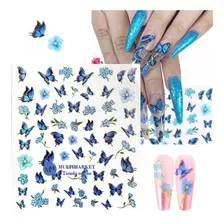 Stickers Autoadhesivos Para Uñas - Mariposas - Nail Art