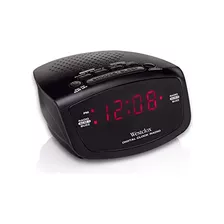 Reloj Despertador Radio Y Pantalla Led Roja 80209 Ajust...