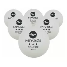 Pelotas Ping Pong Bola Tenis Mesa 3 Star Miyagi Blancas X 6 