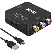 Adaptador Rca A Hdmi Compatible Con Dvd Vhs Juegos Consola