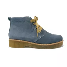 Botas Botitas Chavitos Cordones Mujer Moda Gamuza Art 800