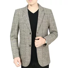 Chaqueta Tipo Chaleco A Cuadros Para Hombre, Casual, Para Fi