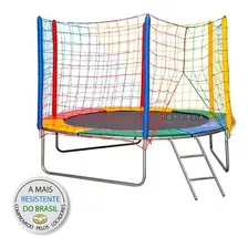 Cama Elastica Pula Pula 2,44 Nacional Resistente 144 Kg 