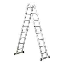 Escalera Andamio Aluminio 4.7 Mts 16 Escalones + Chapones