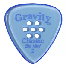 Gravity Picks Classic Guitar Pick 2.0mm Azul Empuñadura