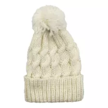 Touca Feminina Pompom Gorro Lã Tricot Frio Inverno Proteção