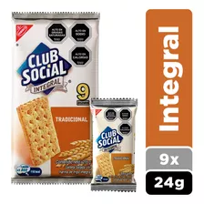 Galletas Saladas Club Social® Integrales 9 Paquetes X 24g