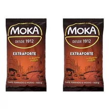 Café Torrado E Moído Extraforte Moka Pacote 500g Kit C/2