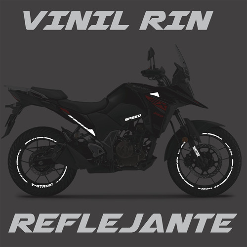 Kit Sticker Reflejantes Suzuki V-strom 250 R17-19 + Regalo Foto 3