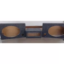 Kit Caja Raquera 1 Stereo Simple Din Y 2 Cajas Parlantes 6x9