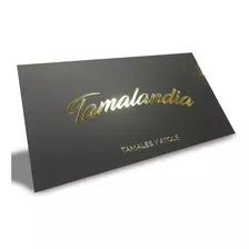 Tarjetas De Presentación Dorado,plateado(hotstamping)+diseño