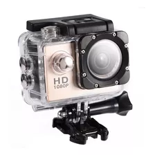 Camara Deportiva Hd Sumergible Hd 1080p 30 Metros Color Dorado