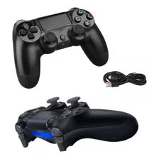 Controle Joystick Manete Compatível Play 4 Para Ps4 Sem Fio Cor Preto