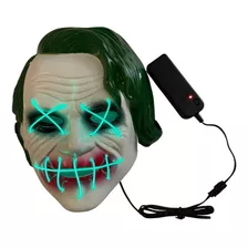 Mascara De Halloween Joker Guasón Con Luces Led