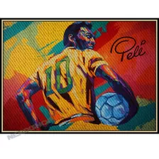 Gravura Poster 40x55cm Pelé - Rei Do Futebol - Eterno - Arte