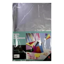 Papel Seda Plata Plateado 10 Hojas 50x70 Regalos Fantasia