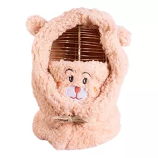 Gorro Pasamontaña Oso Felpa Chiporro Mascarilla Niñas/niños