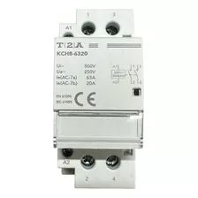 Contator Modular De Potencia 63a 2na 2 Polos Bipolar