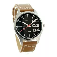 Reloj Hombre Acero Cuero Kevingston 319 320 Impacto Online