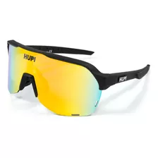 Óculos De Sol Ciclismo Hupi Huez Beach Tennis Proteção Uv Cor Da Armação Preto Cor Da Lente Amarelo