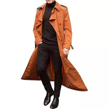 Chamarra Para Hombre, Gabardina Larga De Moda De Invierno Ea