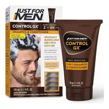 Shampoo Redutor 2 Em 1 Só Para Homens Control Gx Cinza