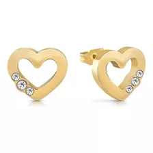 Pendientes De Aro Guess Corazon Dorado Ube78058 Boleta