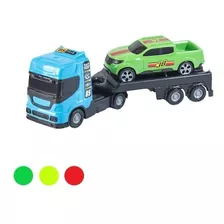 Carrinho Mini Reboque Com 1 Carro Infantil Sortidos Bs Toys