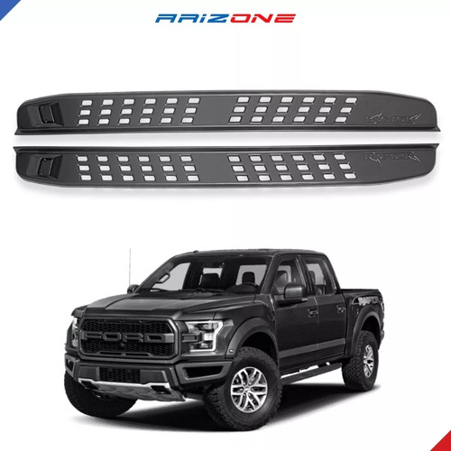 Estribos Fijos Metal Ford F-150 Lobo Tipo Raptor 2016 2017  Foto 2