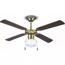 Ventilador De Techo 42 1luz Antique Ks-vt421l