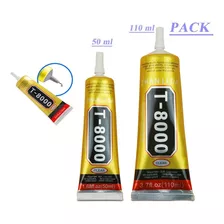 T8000 Pack De 2 Pegamento Transparente 110ml Y 50m