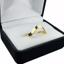 Anillo Onda Oro 18k Mujer 2 Gramos 