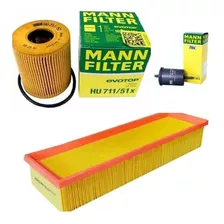 Kit Filtro Ar Oleo Combustivel Peugeot 208 1.5 8v Flex Mann