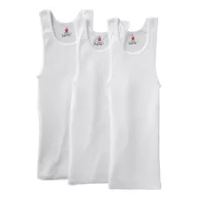 Hanes Camiseta Alta Para Hombre, Color Blanco, (paquete De 3