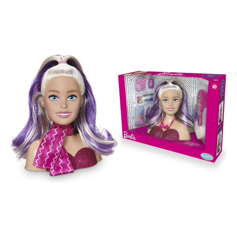 Boneca Para Pentear e Maquiar Busto Brinquedo de Menina - Envio Imediato -  Bee Toys